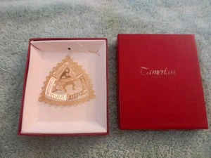 Vintage 1983 Camerlane Piano 24k Gold Finish Christbaumschmuck - Bild 1 von 6