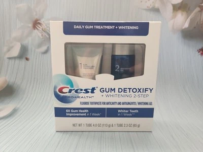 Crest Pro-Health Gum Detoxify Daily Whitening 2-Step Toothpaste, EXP: 07/2026 - Image 1 of 4