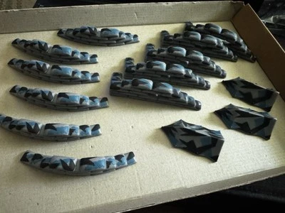 USAF Blue Camo Bunkers And Tents Main Battle  Metal China Wargaming Terrain - Image 1 of 4