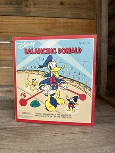 DISNEY Balancing Donald Duck Unicycle Vintage Schylling Toy Original Box 1980’s - Picture 1 of 12