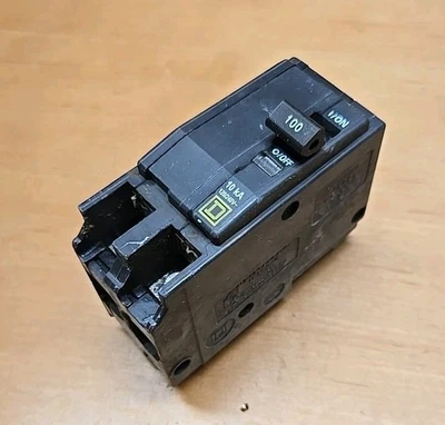 Disjuntor Square D QO2100 100 Amp 100A 240 Volts 2P Plug In 10K S214 #6 - Imagem 1 de 4