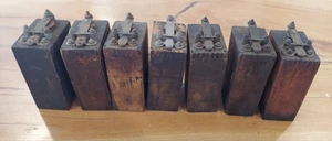 7 Antique Ford Wood Batteries, Model T A Ignition Buzz Coil Battery Wooden box - Picture 1 of 11