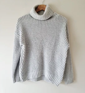 Top tejido cuello redondo lana merino gris plata SASS & BIDE TALLA XXS Love Galore - Imagen 1 de 6