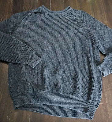 Vintage L.L Bean Roll Neck Fisherman Ribbed Cotton Sweater X XL tall Men’s XXLT - Image 1 of 4