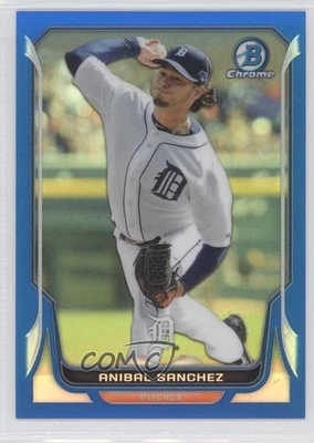2014 Bowman Chrome Blue Refractor /250 Anibal Sanchez #77 - Image 1 of 2