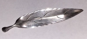 Vintage Stuart Nye Sterling Leaf Pin Brooch - Picture 1 of 2