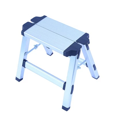  1Pc Haushalts Aluminiumlegierung Klappbarer kleiner Leiterhocker Leiter Stuhl - Bild 1 von 4