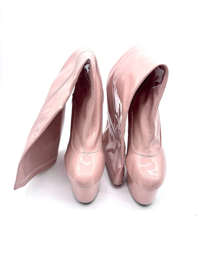 Ellie 709 Zemma Women's Pink 7 Inch Stiletto Knee High Boots: Size 11 - Image 1 of 4