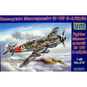 Kit de modelos de plástico UNIMODELS UM 410 escala 1:48 Messerschmitt Bf-109G-6/R3/R6 - Imagen 1 de 24