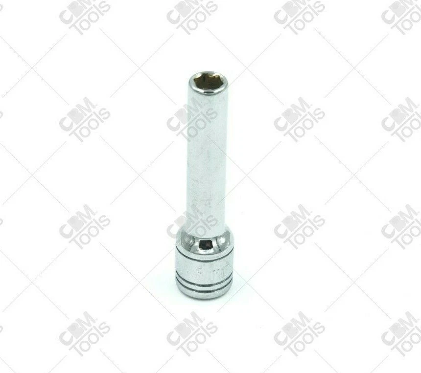 SK Hand Tools 41699 1/4" Dr. 5mm 6pt Deep Metric Chrome Socket - Image 1 of 1