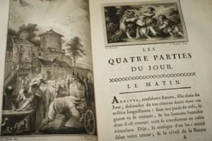 LES QUATRE PARTIES DU JOUR-POEME-ZACHARIE-GRAVURES EISEN-1769-RELIE - Bild 1 von 6