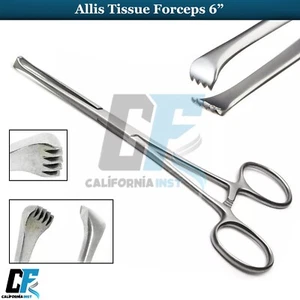 Allis Gewebepinzette 15,5 cm 4 x 5 Zähne Backen Chirurgische Klemmen Gynäkologie Werkzeug - Bild 1 von 4