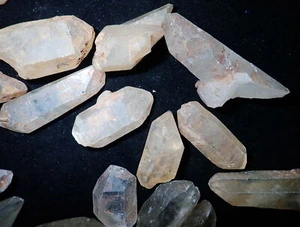 Double Terminated Clear Quartz Points 10 to 30 gram large pieces 60 gram Lot - Picture 1 of 8