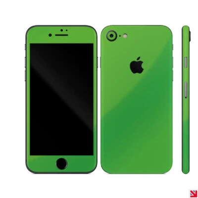 Calcomanía de recubrimiento verde fluorescente para iPhone 7 protector de vinilo pegatina Foto 1 de 2