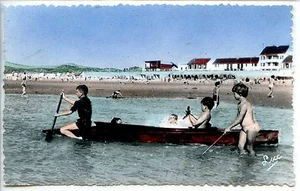 CP 80 SOMME - Quen Plage les Pins - Jeux de plage - Picture 1 of 1