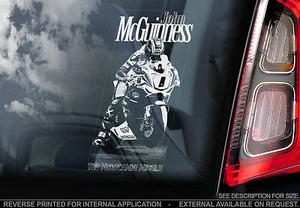 John McGuinness, Auto Fenster Aufkleber, Isle of Man TT Superbike Motorrad Geschenk V01 - Bild 1 von 1