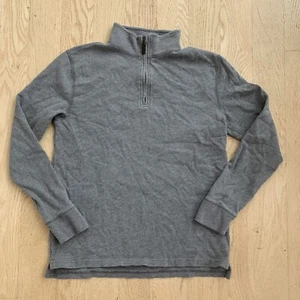 J Crew Crewcuts Boy Size 14 Cotton Sweater Gray 1/4 Zip Pullover - Picture 1 of 9