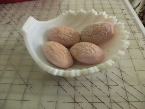 Westmoreland Scallop Shell Footed Soap DISH WHITE Milk Glass Toothed Edge 6" - Picture 1 of 4