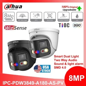 Dahua IPC-PDW3849-A180-AS-PV 8MP Panoramic 2-Way Talk TiOC PoE SMD4.0 IP Camera - Picture 1 of 9