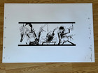 Guy Burwell Six Barrel Shotgun BRMC Black White Original Poster Art Print Signed
