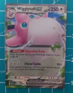 Holo Wigglytuff ex - 040/165 Doble Raro Escarlata y Violeta 151 Pokemon Juego de Cartas Coleccionables Casi Nuevo-LP - Imagen 1 de 2