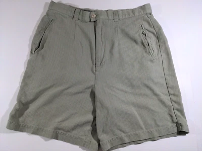 TOMMY BAHAMA shorts womens green 100% silk waist size 12 chino - Image 1 of 4