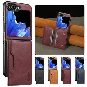 Magnetic Detachable 2 in1 Card Leather Case For Samsung Galaxy Z Flip 7 6 5 4 3 - Picture 1 of 19
