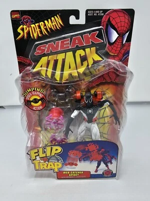 Figura de acción Spider-Man- Zona negativa ataque furtivo Toy Biz 1998 sellada casi nueva Foto 1 de 4