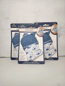 3PACK Itzy Ritzy Silicone Teething Mitt Soothing Infant Teething Mitten 3mo +NEW - Picture 1 of 1