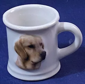 TAZZA in ceramica miniatura 1"...LABRADOR RETRIEVER (Giallo) - Foto 1 di 3