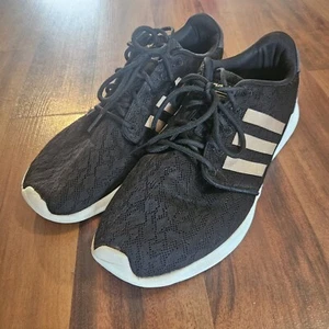 Size 11 - adidas Cloudfoam QT Racer Black Copper Metallic W - Picture 1 of 8