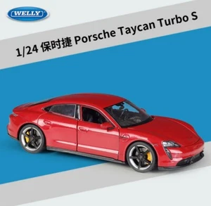 Welly 1:24 Porsche Taycan Turbo S Metal Diecast Model Car New in box - Picture 1 of 15