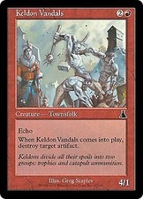 Urza's Destiny Keldon Vandals x4 Magic The Gathering NM