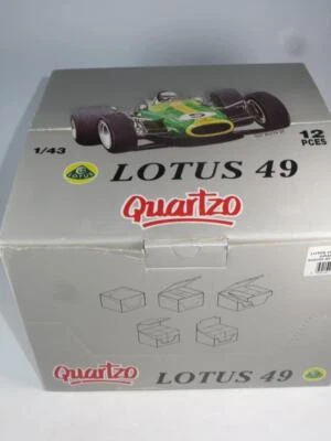 QUARTZO Diecast F1 Model Trade Display Box (Empty) Lotus 49 Gold Leaf Team Lotus - Image 1 of 4