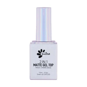 Nitro - 2 In 1 Matte Gel Top (Magic Ombre) 0.5 Fl. Oz - Picture 1 of 1