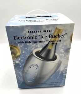 Sharper Image Elektronischer Eiskübel mit 10 Temperaturthermostaten Neu Offener Karton - Bild 1 von 6