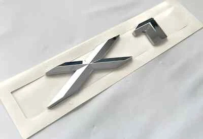 AUTOMATICITY66 CHROME X1 REPLACEMENT FOR BMW X1 TRUNK BADGE DECAL EMBLEM REAR NAMEPLATE LID