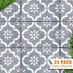 2x Plantillas de Patio para Rectángulo 90x60cm Piso de Hormigón Losas de Jardín - Jannah - Imagen 1 de 3