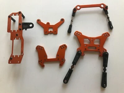 Used OFNA 9.5 aluminum parts - Orange - Image 1 of 2