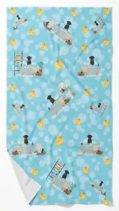 Black Labrador Retriever Bath Towel Large - Dog Lover - Picture 1 of 7
