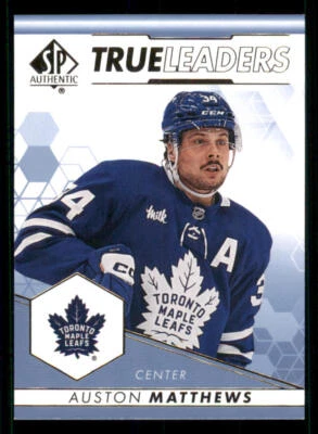 2022-23 SP Authentic True Leaders Blue #TL5 Auston Matthews - Image 1 of 2
