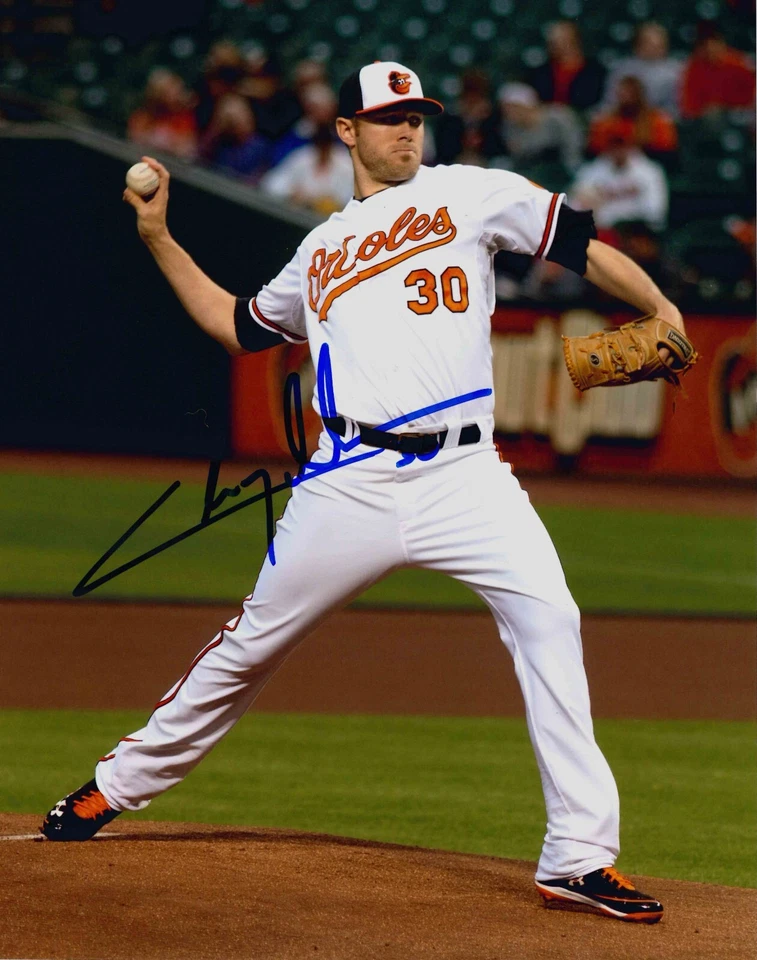 Chris Tillman Baltimore Orioles Autographed 8x10 Photo with COA - Front Pose - Image 1 of 1