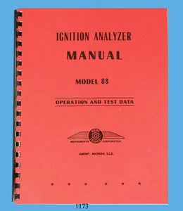Merc-O-Tronic Ignition Analyzer Model 88 Operation & Data Manual Latest Rev.1173 - Picture 1 of 12