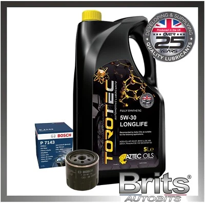 PARA SKODA FABIA 1.2 TSI MK3 - KIT SERVICIO BOSCH FILTRO ACEITE Y ACEITE 5L (2014-2022) Foto 1 de 4