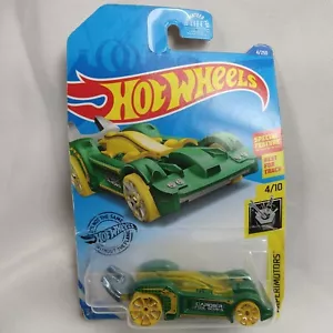 Tooligan 4/10 #4 Experimotors 2017 Mattel Hot Wheels verde con ruote gialle - Foto 1 di 7