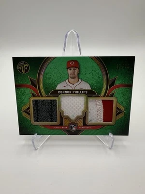 2024 Topps Triple Threads Connor Phillips  Game Used Triple Patch /18 #RTR-CP - Image 1 of 2