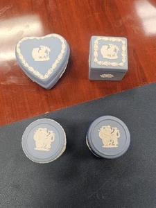 wedgewood trinket box lot of 4 vintage - Picture 1 of 5