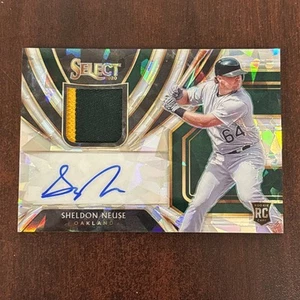 2020 Panini Select Rookie Jersey Cracked Ice Prizm /25 Sheldon Neuse Auto RC - Picture 1 of 2