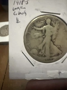 1918-S 50C Walking Liberty Half Dollar Actual Coin. Checkout All My Halves - Picture 1 of 2