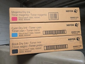 Lote Xerox DocuColor 7000 8000 Cian Magenta Negro 006R01200, 006R01199, 006r01201 - Imagen 1 de 5
